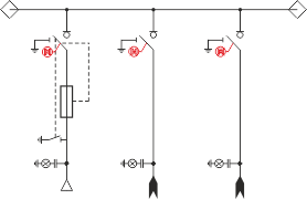 Elektrické schéma rozdzielnicy TPM - Systém TLL+ (l, p)