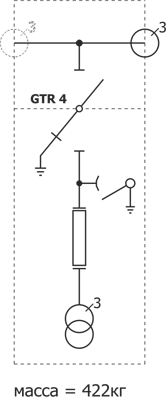 Schemat elektryczny rozdzielnicy Rotoblok - pole pomiarowe