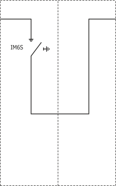 Schemat elektryczny rozdzielnicy Rotoblok SF 36 - pole sprzęgłowe z rozłącznikiem z lewej strony