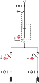 Schemat elektryczny rozdzielnicy TPM -  Konfiguracja LTL