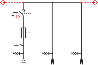 Schemat elektryczny rozdzielnicy TPM -  Konfiguracja TZZ