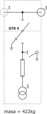 Elektrické schéma rozdzielnicy Rotoblok - měřicí pole