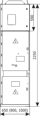 Front panel RELF ex - Feeder bay with circuit breaker