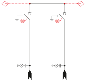 LL configuration (2 line feeders)