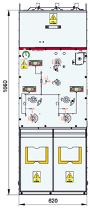 LTL configuration (transformer feeder and 2 line feeders)