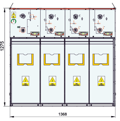 TLLL / LLLT configuration (transformer feeder, 3 line feeders)