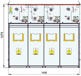 TLLT configuration (2 transformer feeders, 2 line feeders)