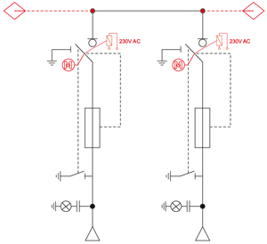 TT configuration (2 transformer feeders)