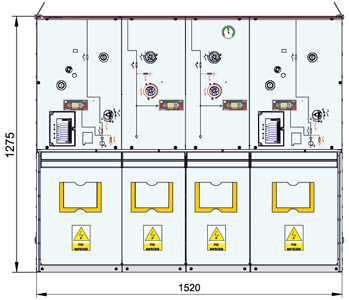 WLLW configuration (2 circuit breaker feeders, 2 line feeders)