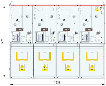 WWWW configuration (4 circuit breaker feeders)