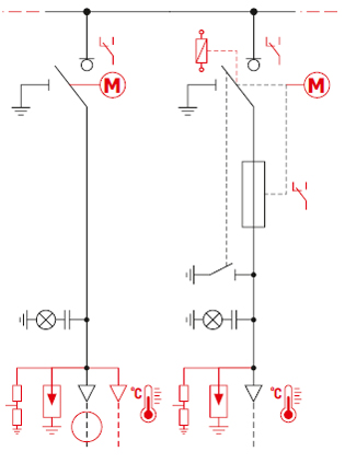 Typical configurations - Two-pole system - LT (line field, transformer field)
