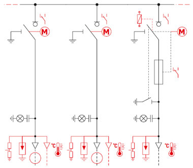 Typical configurations - Three-pole system - LLT (2 line fields, transformer field)