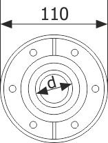 View and dimensions of the low voltage duct (GPK- 110) 