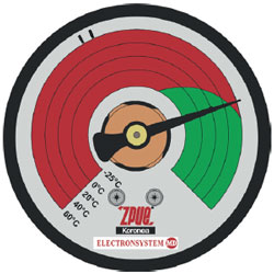 Pressure gauge with temperature compensation in THO Air series disconnectors